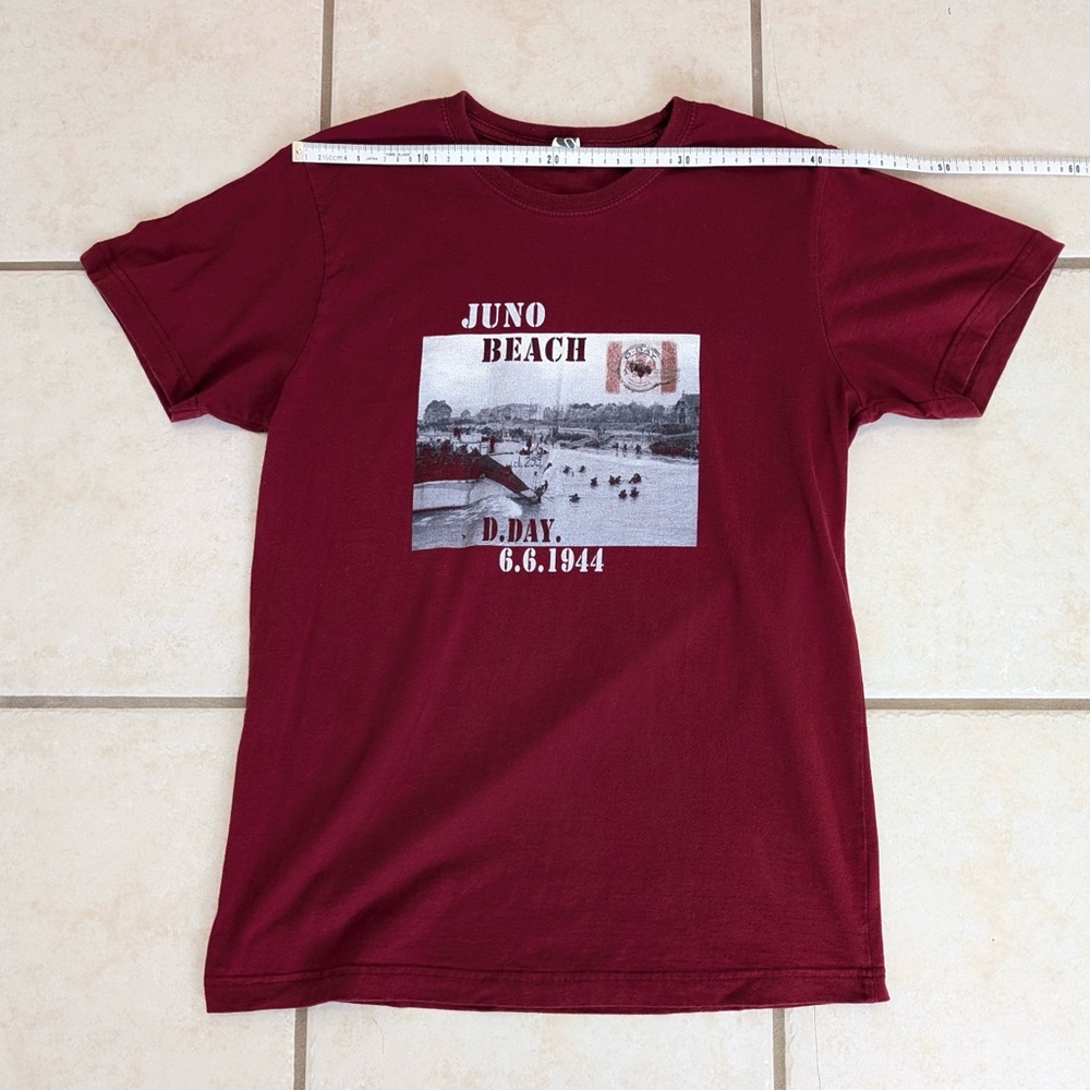 100% Cotton Size L Juno Beach D-Day WW2 Men’s T-Shirt - Picture 3 of 12